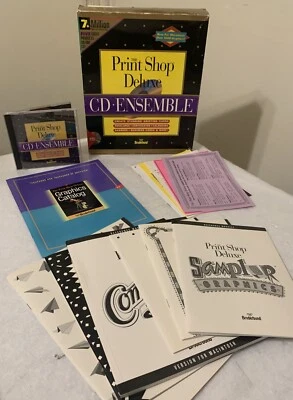 1994 Broderbund Print Shop CD Ensemble Big Box Retail Mac Macintosh Software - Image 1 of 4