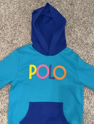 Niños Jóvenes Grande Ralph Lauren Polo Sudadera con Capucha Azul Foto 1 de 4