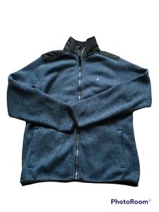 nautica boys blue/black long sleeve full zip fleece sweater size xl 18/20 - Picture 1 of 4
