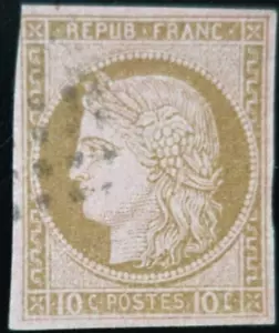 TIMBRE des COLONIES FRANÇAISES GÉNÉRALES CÉRÈS N°18 oblitéré LOSANGE - Imagen 1 de 2