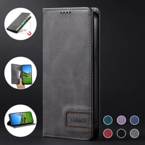 Slim Leather Case for Samsung Galaxy A15/A25/A35/A55 Magnetic Wallet Flip Cover - Picture 1 of 28