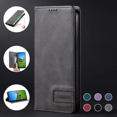Slim Leather Case for Samsung Galaxy A15/A25/A35/A55 Magnetic Wallet Flip Cover - Image 1 of 4