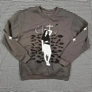 Olivia Rodrigo Girls / Youth Oversized Fleece Crew Neck Sweatshirt Sz Large - Picture 1 of 5