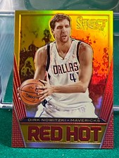 04/10 Dirk Nowitzki 2013-14 Select Red Hot Gold Prizm #37 Mavericks