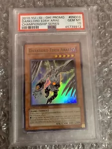 Darklord Edeh Arae YCSW-EN003 Super Rare YCS Prize Card - PSA 10 GEM MINT - Picture 1 of 2