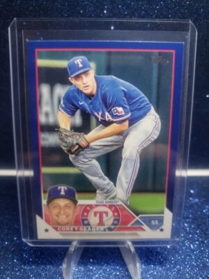 2023 Topps Corey Seager Blue Parallel #315 Series One - Image 1 of 2