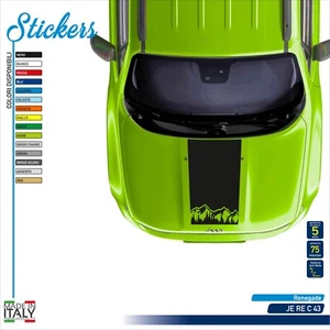 Adesivi compatibili Renegade cofano fascia centrale con montagne - Imagen 1 de 1