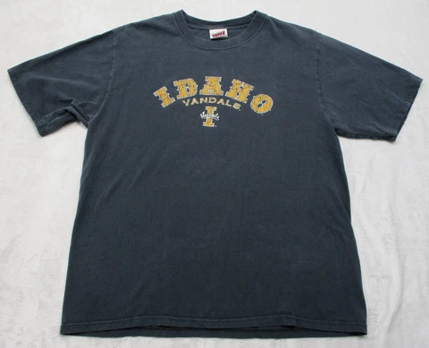Soffe Idaho Vandals Shirt  Adult Large L Short Sleeve Mens Combed Cotton Cover