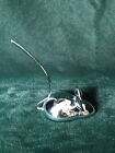 Lovely Umbra Chrome Mouse Shaped Ring Holder With Long Tail - V/Good Condition