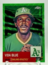 2022 Topps Chrome Platinum Toile White/Green Refractor Vida Blue /99