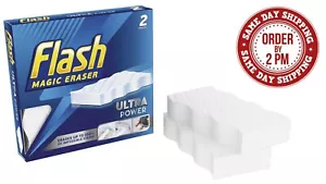 Flash Magic 2 Eraser Ultra Power Re-Usable Sponge Remover Stain Scuffs Cleaning - Picture 1 of 6