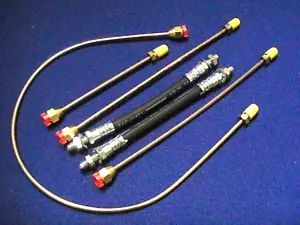 KIT CLÁSICO DE TUBOS Y MANGUERAS DE FRENO DE SUBMARCO TRASERO INC DE TUERCAS Y LAVADORAS. - Imagen 1 de 5