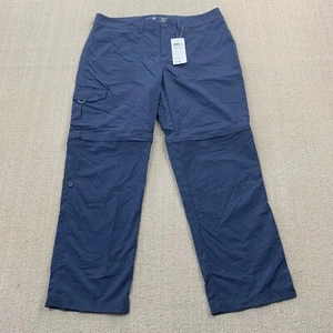 Mountain Hardwear Pants Womens 16 Blue Mirada Convertible Hiking Cargo NEW - Picture 1 of 15