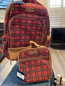 Simply Southern Tartan Backpack Lunch Box Set New With Tags.