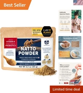 Classic Freeze-Dried Natto Powder 60g for Gut Health - Award-Winning Quality - Picture 1 of 10