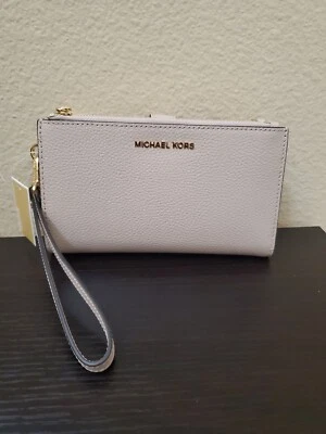 Michael Kors Soft Pink Adele Double-Zip Wristlet - Image 1 of 4