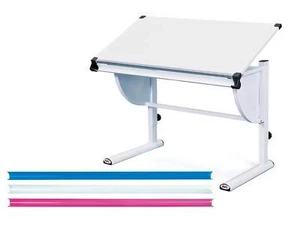 Kinderschreibtisch MILO weiß 3 in 1 - Höhe und Neigung verstellbar - Bild 1 von 9