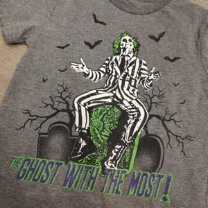 Maglietta Ghost With The Most Beetlejuice taglia 2 film anni 80 nuova uscita Halloween - Foto 1 di 6
