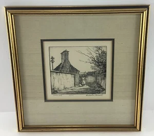 Framed Malcolm Parcell "Bermuda" Signed & Numbered Print 14.5" W x 14.5" H - Picture 1 of 3
