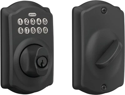 Schlage BE365 CAM 622 Camelot Electronic Keypad Single Cylinder Deadbolt
