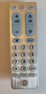 Control remoto multifunción GE Television plateado control remoto multifunción TV  - Imagen 1 de 7