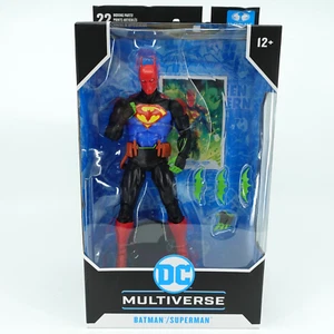 Figura de acción McFarlane Multiverse Batman/Superman Fusion World'd Finest 7" - Imagen 1 de 8