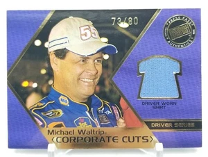 2008 Press Pass Speedway MICHAEL WALTRIP Corporate Cuts Shirt Patch /80 NASCAR - Picture 1 of 6