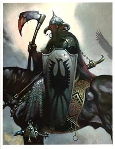 Frank Frazetta Art Print - THE DEATH DEALER Rufus Pub/Peacock Press 1975 - Picture 1 of 1