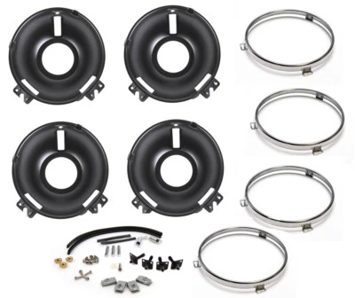 ¡Nuevo! Ford Mustang 1969 faros delanteros cucharones kit completo de reconstrucción con anillos HW Foto 1 de 4