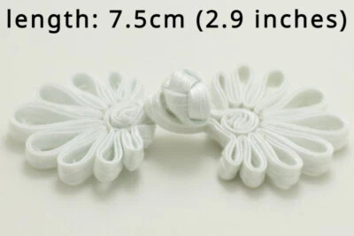 10pcs DIY Retro Chinese Frog Buttons Craft for Costume Ethnic Cheongsam Hanfu - Image 1 of 4