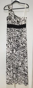 Max & Cleo One Shoulder Maxi Dress Beaded Detail Size 12 NWT - Picture 1 of 12