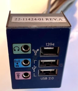 Panel Frontal HP Pavillon T729.fr 22-11424-01 / AUDIO + 2 USB + Firewire - Imagen 1 de 1