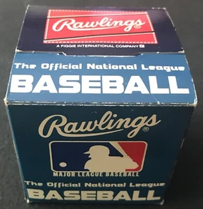 vintage RAWLINGS NATIONAL LEAGUE NL 1985 CHUB FEENEY original baseball box blue - Picture 1 of 4