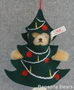 Steiff 1997 4th USA Christmas Evergreen Teddy Tree Hanging Ornament Ean 665417 - Picture 1 of 7