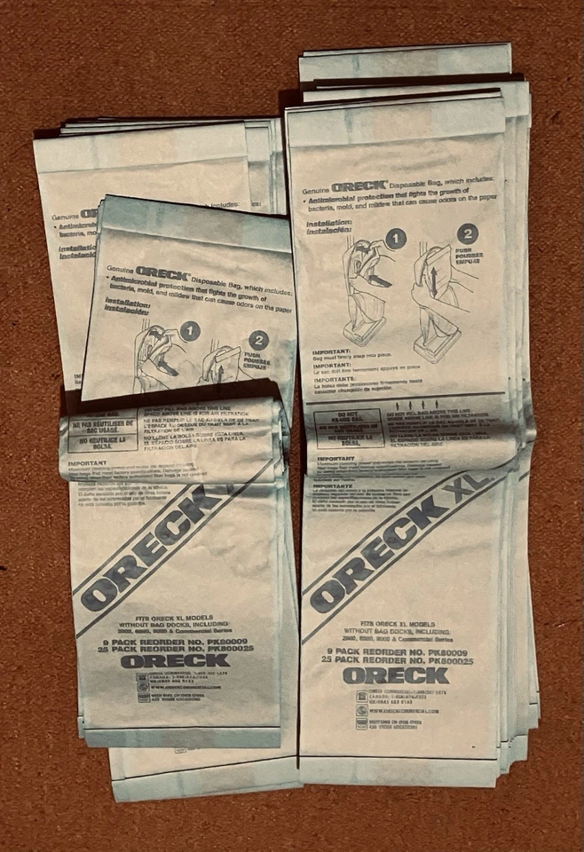 25-Pack Oreck XL Commercial Series Vacuum Bags PK8000, fits 2000, 8000, 9000 - Image 1 of 1