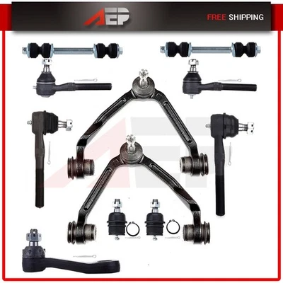 For 1997-2002 Ford Expedition Front Lower Control Arms Tie Rod End Ball Joint - Image 1 of 4