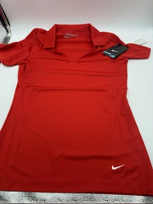 Nike Mujer Golf Rojo Polo Talla Extra Pequeño Foto 1 de 4