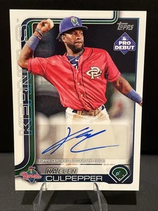 2025 Topps Pro Debut Kaelen Culpepper Auto Kernals #PD-79 - Picture 1 of 3