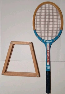 Vintage Wilson Chris Evert American Star Wood Tennis Racquet, 4-1/4, Blue - Picture 1 of 15