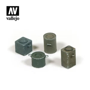 (VALSC224) - Vallejo Scenics - 1:35 WWII German Food Containers - Foto 1 di 1