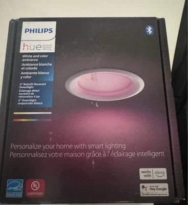 Philips Hue White & Color Ambiance 4" High Lumen Recessed Downlight