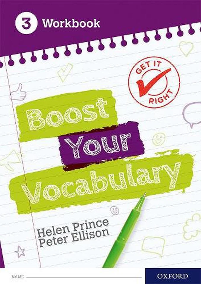 Get It Right: Boost Your Vocabulary Workbook 3 by Helen Prince (English) Paperba - Image 1 of 1
