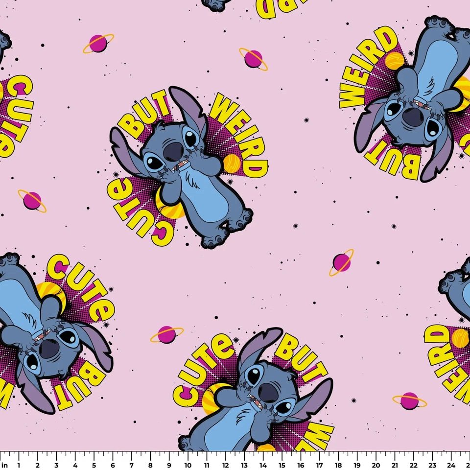 Tela polar Disney Stitch "Linda pero extraña" Foto 1 de 1