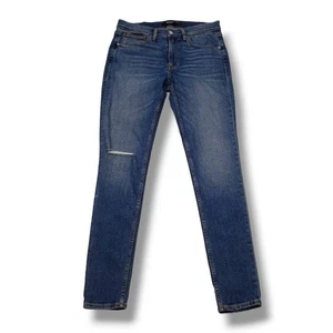 Jeans skinny Hudson Zack uomo 31 invecchiato strappato lavaggio medio - Foto 1 di 12