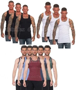 Pack de 4/8/12 camisetas interiores hombre camisa axila camiseta sin mangas talla grande S/5 a 6XL/13 - Imagen 1 de 6