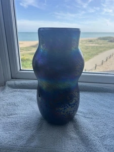 John Ditchfield Signed Glass Iridescent Vase - Picture 1 of 9