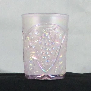 US GLASS PALM BEACH WHITE CARNIVAL GLASS TUMBLER - Picture 1 of 7