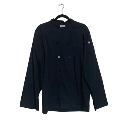 Chef Works Unisex Chef Black Jacket Size M - Image 1 of 4
