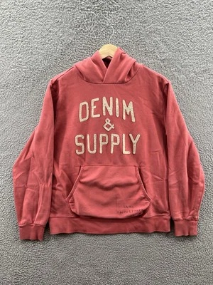 Denim & Supply Ralph Lauren Sudadera con Capucha Adulto M Bordado Pullover Salmón Suéter Foto 1 de 4