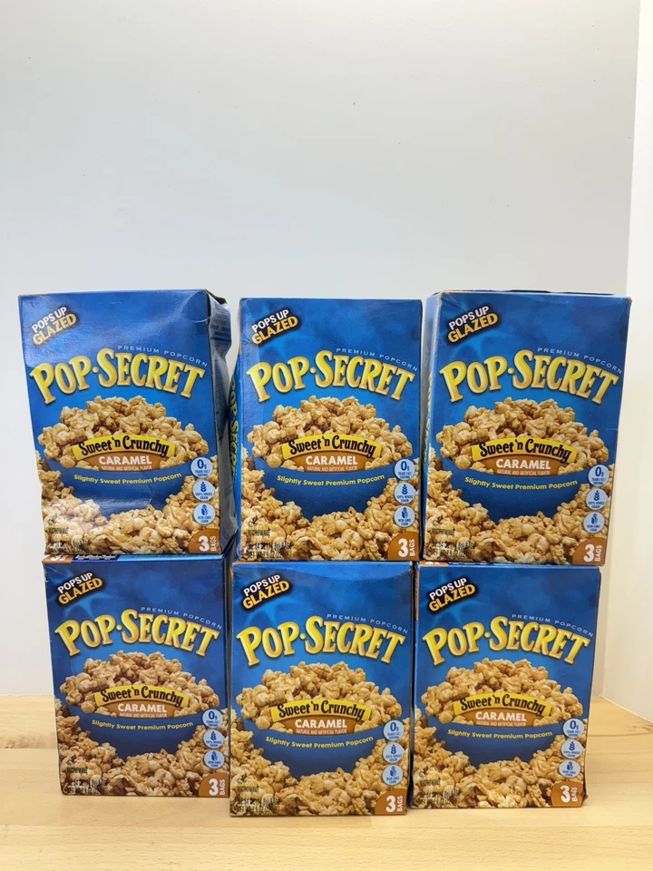 Pop Secret Sweet 'n Crunchy Caramel Popcorn 3 Count (pack of 12)